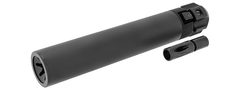 UK ARMS AIRSOFT BARREL EXTENSION FOR AIRSOFT H&K MP7 W/ STEEL FLASH HIDER