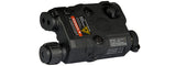 AN/PEQ-15 L.E.D. WHITE LIGHT +  LASER w/IR LENS (BODY COLOR: BLACK)