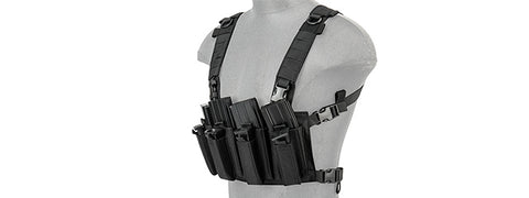 LANCER TACTICAL 1000D NYLON QUAD M4 AND PISTOL MAG CHEST RIG