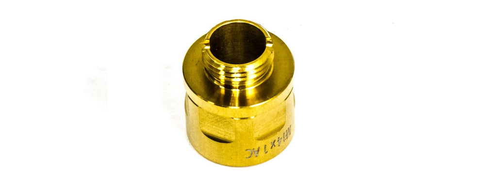COWCOW A01 STAINLESS STEEL SILENCER ADAPTOR  HI-CAPA 5.1
