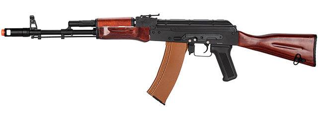 Double Bell AK74N AEG Airsoft Rifle [Type B] (BLACK / WOOD)