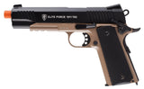 Elite Force 1911 TAC - Black / Dark Earth Brown Airsoft Pistol