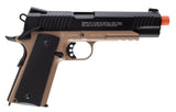 Elite Force 1911 TAC - Black / Dark Earth Brown Airsoft Pistol