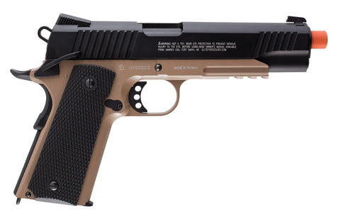 Elite Force 1911 TAC - Black / Dark Earth Brown Airsoft Pistol