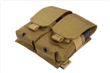 FLYYE INDUSTRIES 1000D MOLLE DOUBLE M14 MAGAZINE POUCH (COYOTE BROWN)