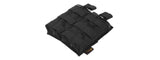 FLYYE INDUSTRIES 1000D MOLLE EV DOUBLE  M4/ M16 MAGAZINE POUCH (BLACK)