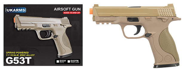 UKARMS G53  1:1 Replica M&P 9  Airsoft Spring Pistol