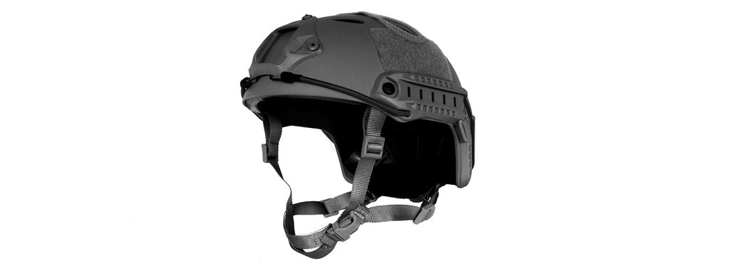 G-FORCE TACTICAL OPERATOR BUMP HELMET W/ SIDE ACCESSORY RAILS - BLACK