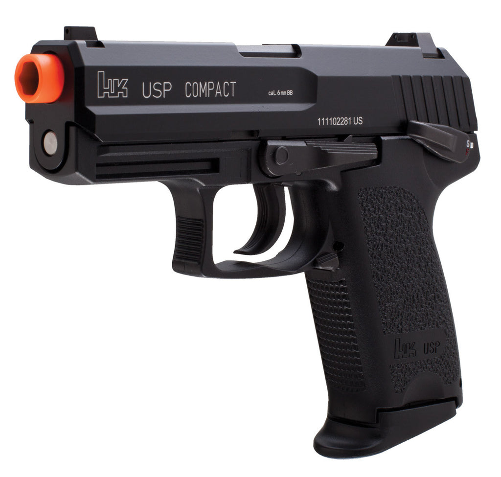 H&K USP Compact Gas Blowblack Airsoft Pistol - by KWA
