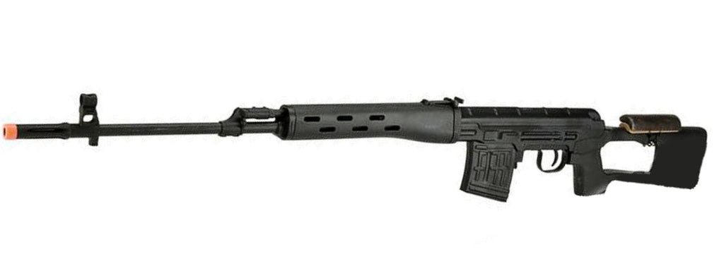 A&K SVD Dragunov Electric Airsoft Sniper Rifle w/ Sportsman Stock (Color: Black)