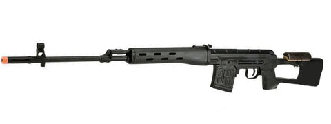 A&K SVD Dragunov Electric Airsoft Sniper Rifle w/ Sportsman Stock (Color: Black)