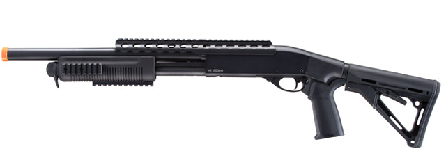 UK Arms IU-SXR2 Tactical Pump Shotgun w/ Adjustable Stock (Black)