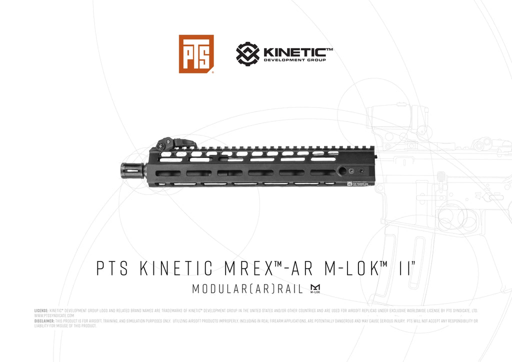 PTS KINETIC MREX™-AR M-LOK™ 11 ″ Rail