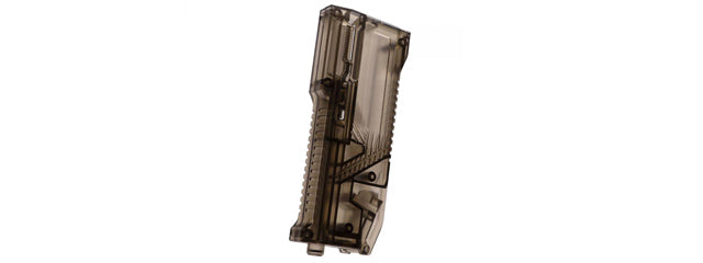 Laylax Ambidextrous Swiveling Arm High Capacity Speedloader w/ BB Bottle Spout (Color: Smoked)