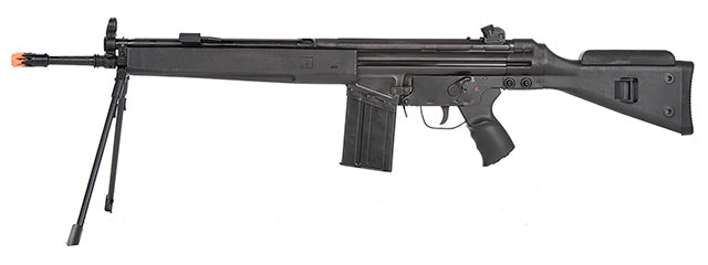 LCT LC-3 SG1 Full Size AEG Airsoft Rifle w/ Cheek Rest and Bipod (BLACK)