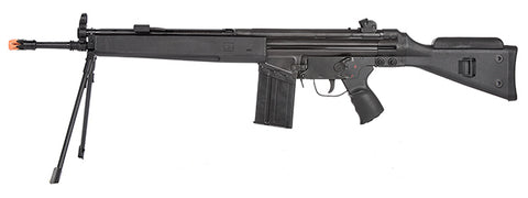 LCT LC-3 SG1 Full Size AEG Airsoft Rifle w/ Cheek Rest and Bipod (BLACK)
