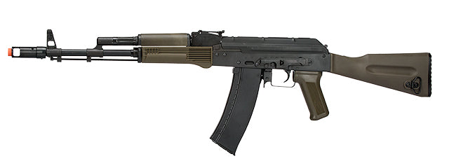 LCT Airsoft AK74M NV Full Metal Airsoft AEG with OD Green Synthetic Furniture