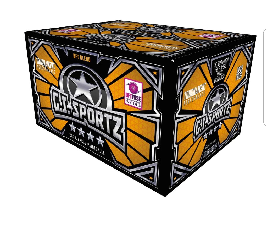 8) GI SPORTZ 4-STAR Paintballs - 2000ct