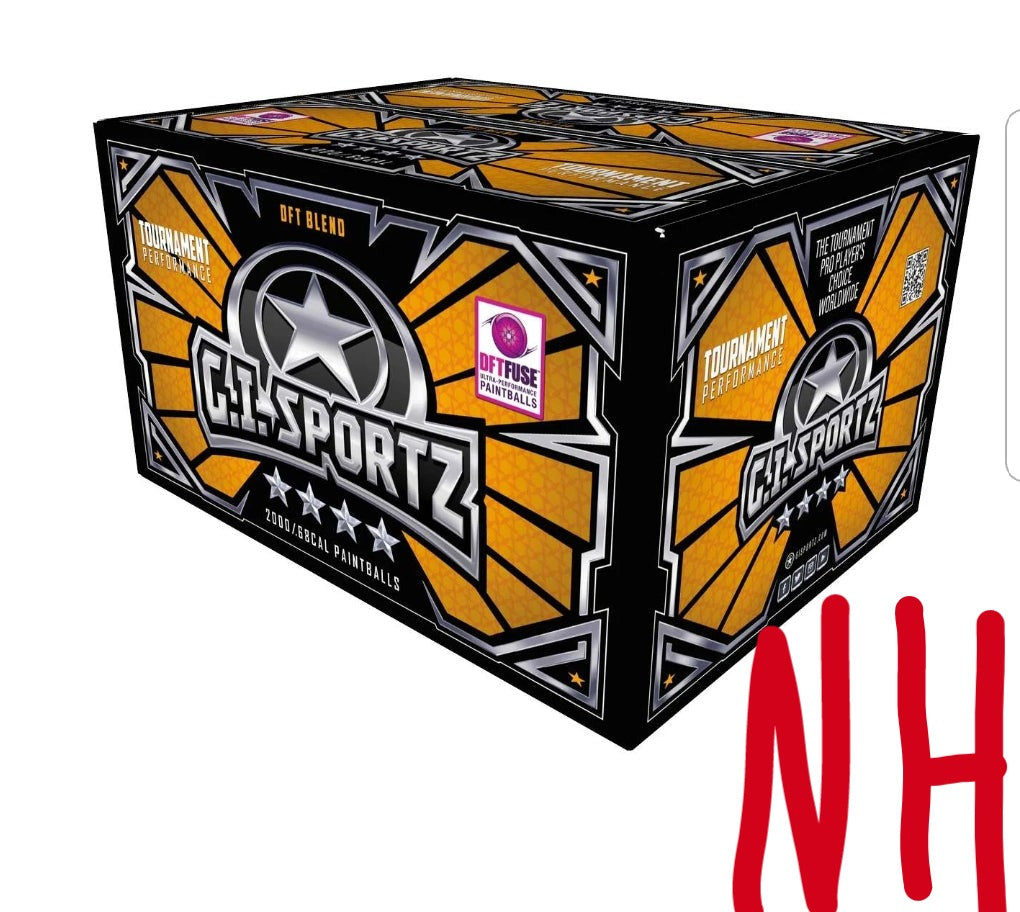 8) NH - GI SPORTZ 4-STAR Paintballs - 2000ct