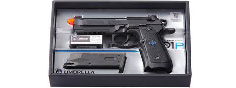 Tokyo Marui Limited Edition Albert W. Model 01P Umbrella Corporation Gas Blowback Airsoft Pistol (Color: Black)