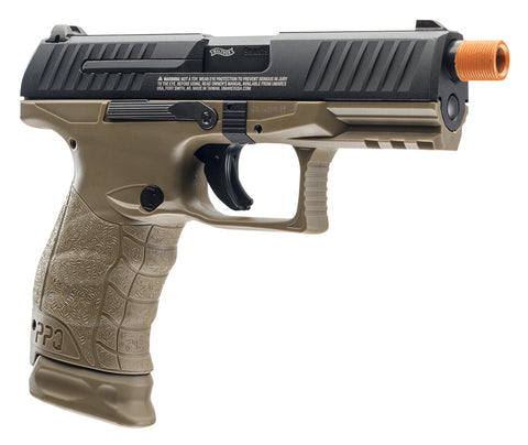 Walther PPQ GBB Tac SD Navy Airsoft GBB Pistol by Umarex Elite Force - Desert Two Tone