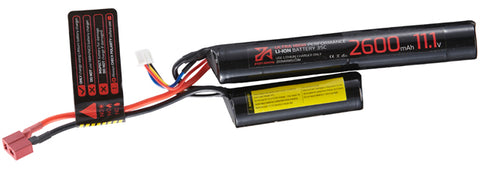 Zion Arms 11.1v 2600mAh 35C Lithium-Ion Nunchuck Battery (Deans Connector) - AEGs with MOSFET