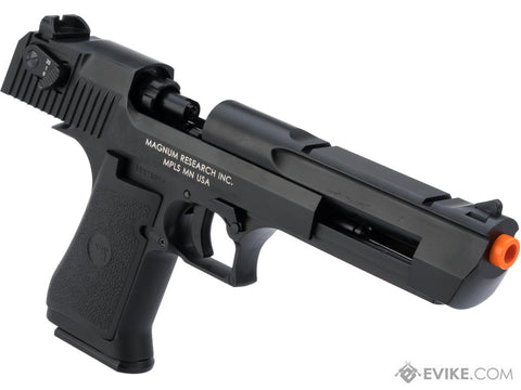 Magnum Research Licensed Semi/Full Auto Metal Desert Eagle CO2 Gas Blowback Airsoft Pistol by KWC (Color: Black)