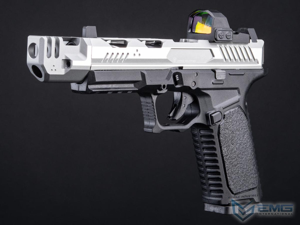 EMG Strike Industries Licensed ARK-17 Airsoft Gas Blowback Pistol w/ Compensator (Color: Two-Tone Grey)