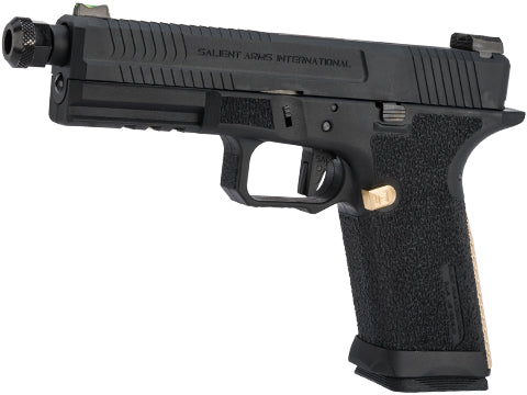 EMG Salient Arms International BLU Airsoft Training Weapon w/ Brass Backstrap and Magazine Release (Color: Bronzed)