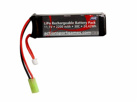 ASG Battery - 11.1V 2200 mAh 30C LiPo Tamyia connector