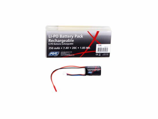 ASG 7.4V Battery 250 mAh 20C LI-PO JST Plug FOR HPA FCU