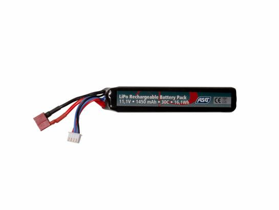 ASG Battery - 11.1V 1450 mAh 30C LiPo T-Plug / Deans