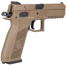 ASG CZ P-09 Sportsline Licensed Airsoft GBB Gas Blowback Pistol (Color: Dark Earth)- GREEN GAS ONLY