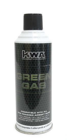 6) KWA Green Gas, 8 oz (DOT compliant)