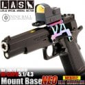 Laylax Nine Ball Aluminum Custom NEO Scope Mount Base for Tokyo Marui Hi-CAPA 5.1 Series GBB Pistols (Color: Heat Gradation)