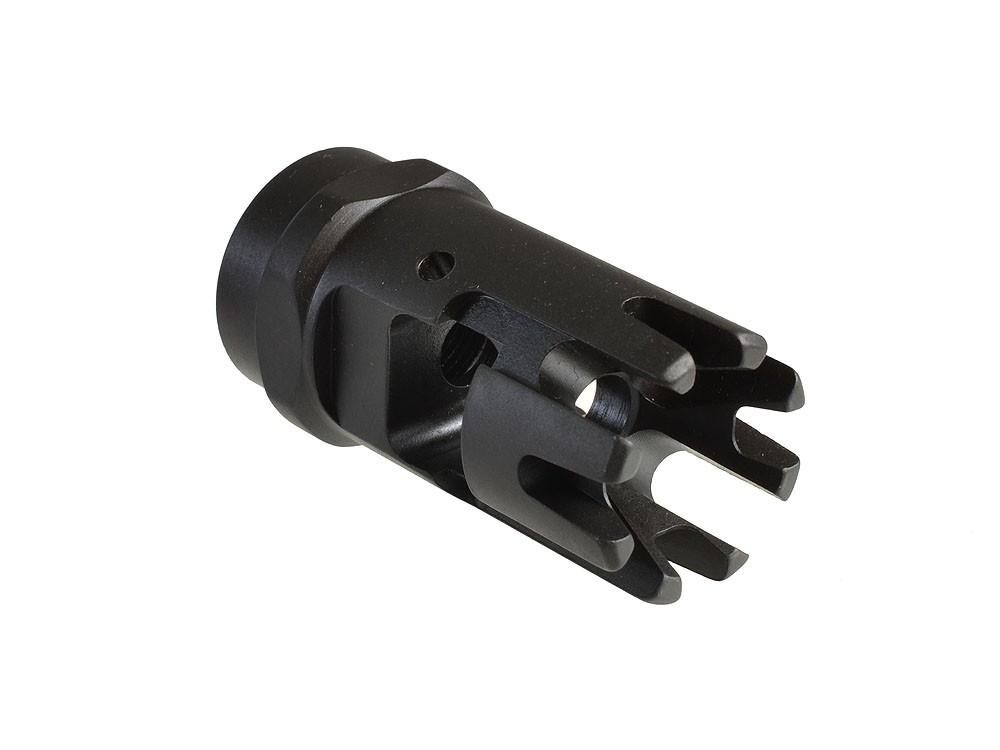 Madbull Airsoft Strike Industries Checkmate Flash Hider in Counter Clock Wise (-14mm)