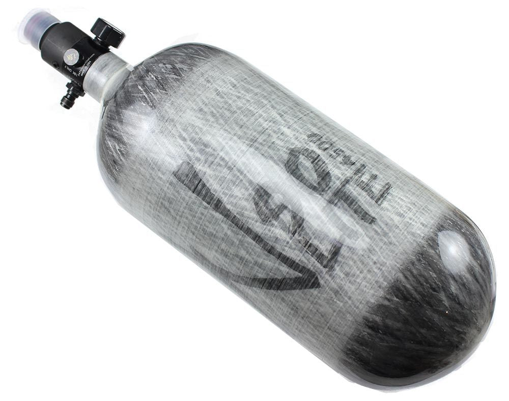 NINJA LITE CARBON FIBER AIR TANK - 90/4500 W/ UL REGULATOR - GREY GHOST