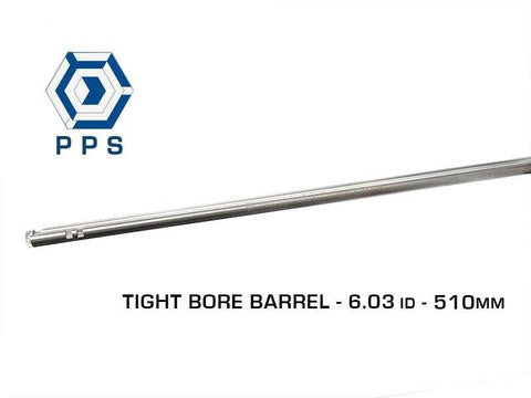 PPS Stainless Steel 6.03mm Tight Bore Barrel - 510mm - AEG    (M14)