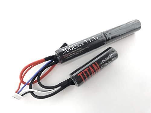 Titan 3000mAh 11.1v Li-on Nunchuck Airsoft Battery