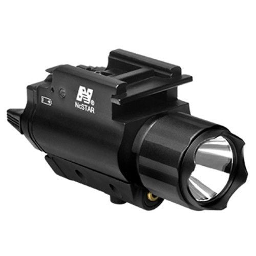 NcSTAR AQPFLS Tactical Compact LED Flashlight Red Laser Quick Release Attachment