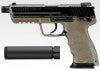 TOKYO MARUI - HK45 TACTICAL GAS BLOWBACK PISTOL / WITH MOCK SILENCER